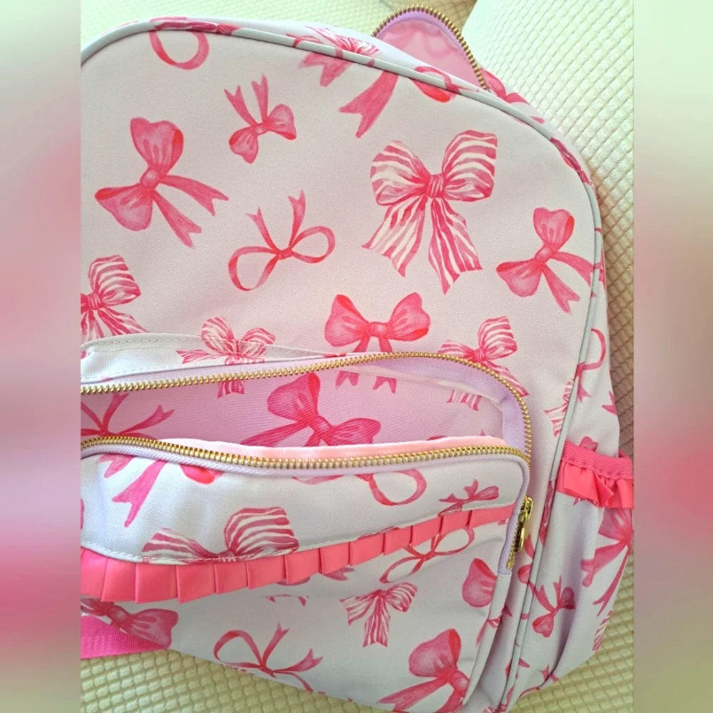 Pink Bow Kids Backpack